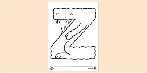 Z Colouring Page | Colouring Sheets (teacher made) - Twinkl