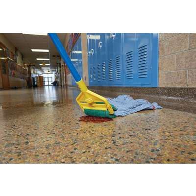 911824 Rubbermaid Wet Mop Handle, Side Gate Mop Connection Type, Blue ...