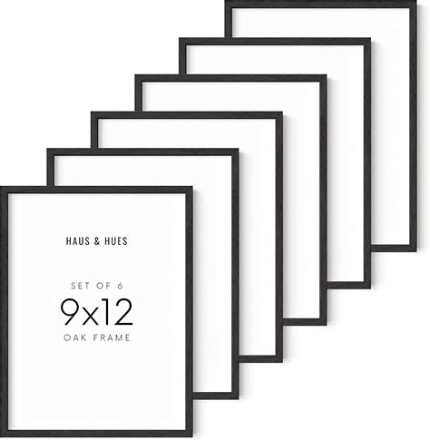 Amazon.com - HAUS AND HUES Set of 6 9x12 Picture Frame - 9 x 12 Picture ...