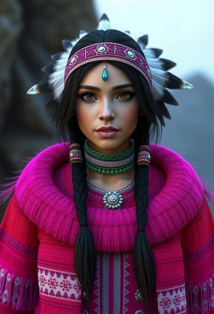 Elegant second life avatar woman face no hair | Premium AI-generated image
