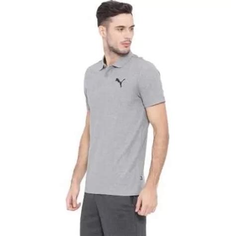 Puma ESN Polo T-Shirt Grey in bulk for corporate gifting | Puma Collar ...