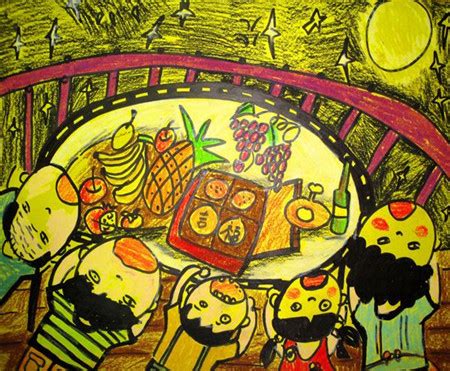 【中秋节儿童画】关于中秋节的儿童画_太平洋亲子网