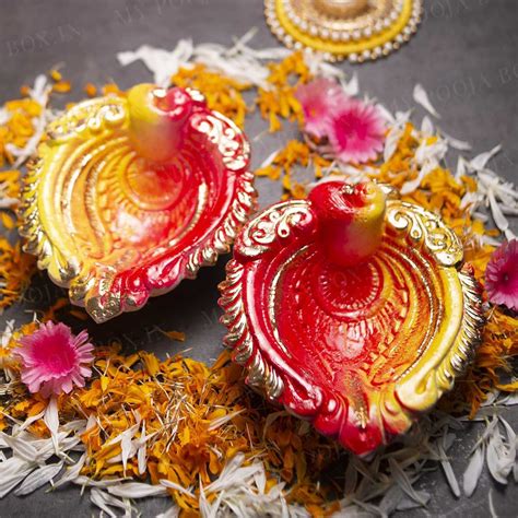 Buy 7INCH Relucent Eco Friendly Diya (Set of 2) Online in India ...
