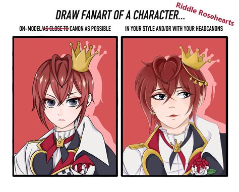 Draw Fanart of a Character - Riddle Rosehearts by JennieBodevik on DeviantArt