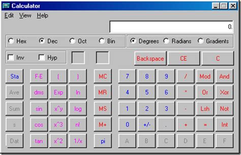 Using Windows Calculator 的图像结果