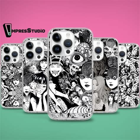 Halloween Japanese Horror Anime Phone Case for iPhone 16e 16 15 14 13 ...