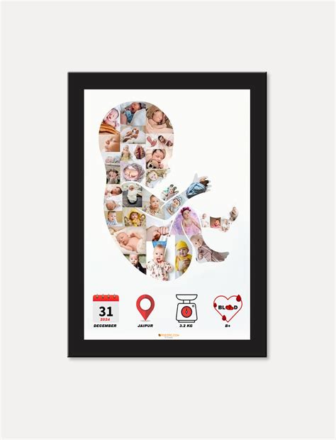 Newborn Baby Stats Poster, Baby Birth Details, Baby Birth Design, Baby