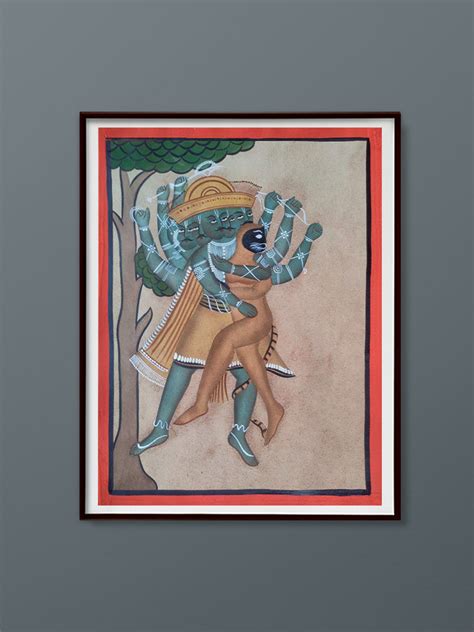 Hand-painted Rama and Ravana’s Painting for Sale | Traditional Artwork