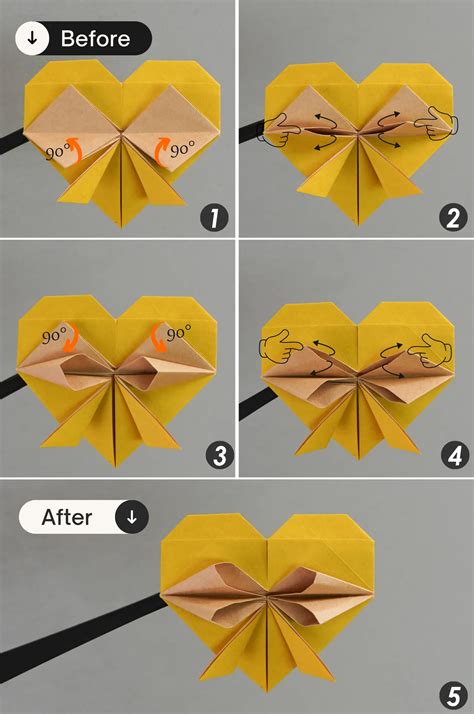 Origami Heart Simple Origami Heart Step By Step Instructions | Lovilee
