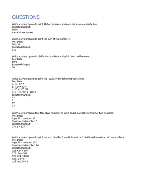 Image result for Java Example for Practice