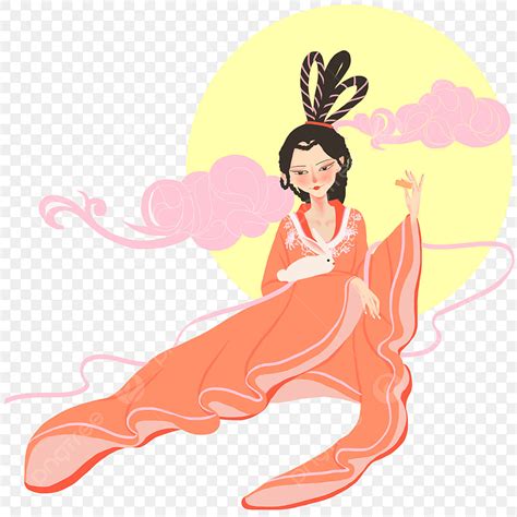 Conejo De Jade Chang'e PNG , Luna Llena De Mediados De Otoño, Festival ...