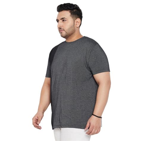 Men Plus Size Osip Textured Round Neck Tshirt – bigbanana