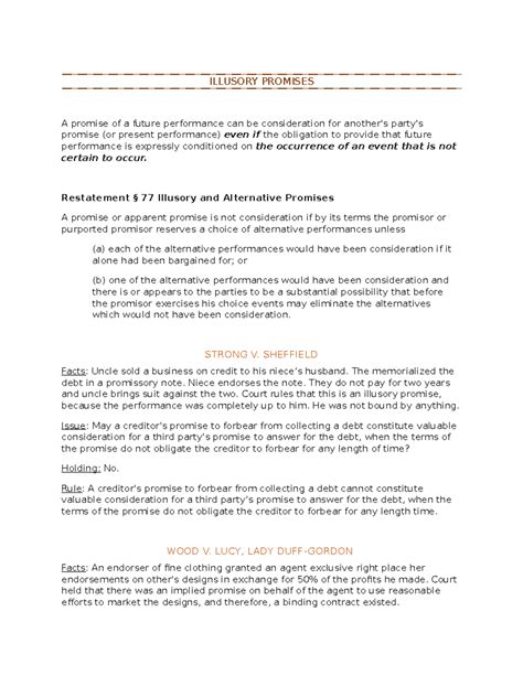 Examples Of Illusory Contracts at Terry Greene blog