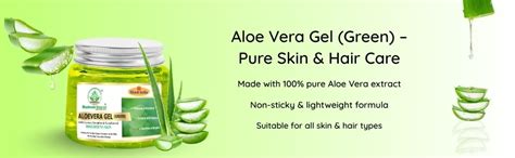 Khadi 100% Pure and Natural Green Aloe Vera Gel - Soothing Hydration ...
