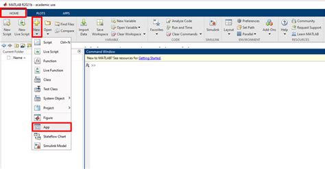 Create GUI Using App Designer MATLAB 的图像结果