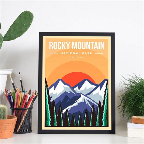 6 Pieces Retro National Park Posters & Prints, Wall India | Ubuy