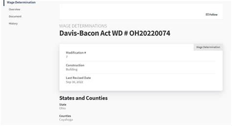 Davis-Bacon Wage Determinations | U.S. Department of Labor