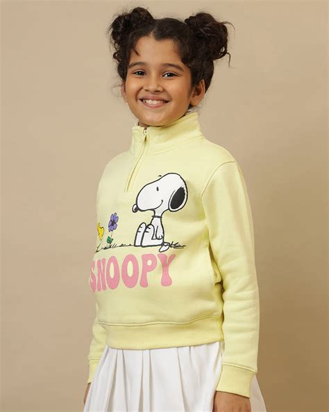 Peanuts Printed Regular Fit Sweatshirt For Girls – Kidsville