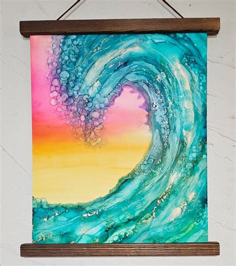 Alcohol Ink Sunset Wave, The Artistic Flip Flop, Venice, 10 May 2025 ...