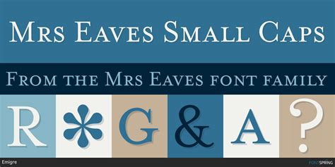 Mrs Eaves Small Caps Font