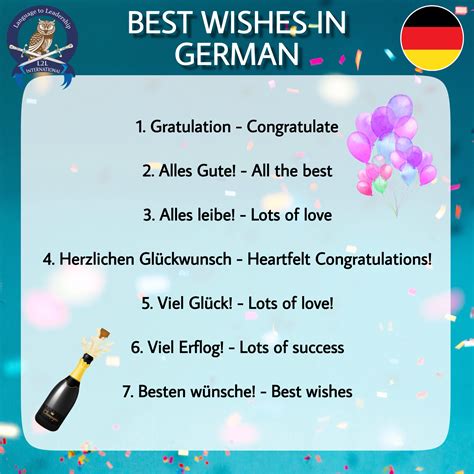 Best Wishes in German | Learn german, German, Congratulations