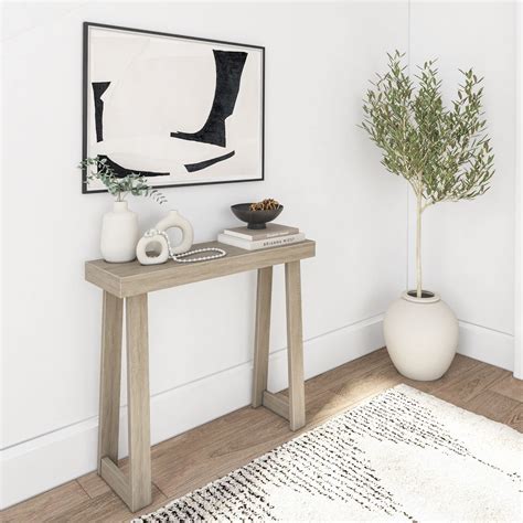 Amazon.com: Plank+Beam Solid Wood Console Table, 36 Inch, Sofa Table ...