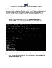 Image result for SQL Script Documentation Template