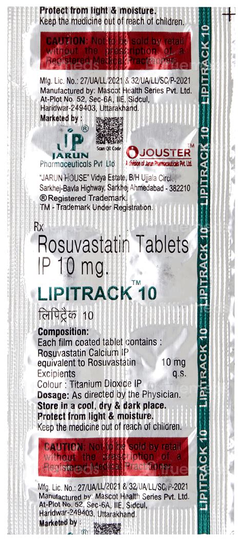 Lipitrack 10 Tablet 10: Uses, Side Effects, Price & Substitutes
