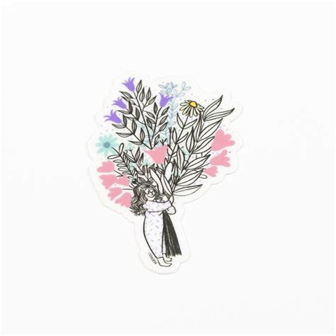 Mathou Illustrations - STICKER I CAN BUY MYSELF FLOWERS - Buy Me Sticker