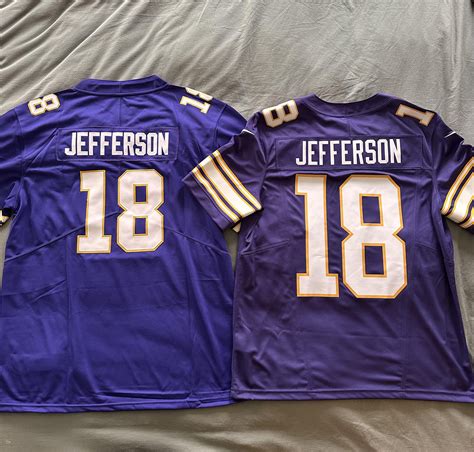 Vapor F.U.S.E vs. DH Jersey comparison : r/minnesotavikings