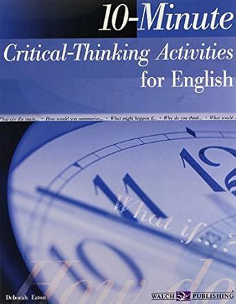 Buy 10-minute Critical-thinking Activities Series Book Online at Low ...