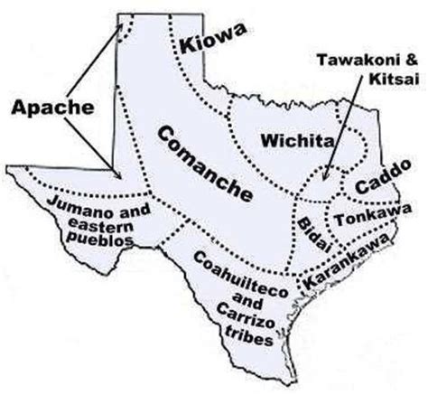 Discover the Tapestry of Texas: An Annotated Map of Native American Heritage