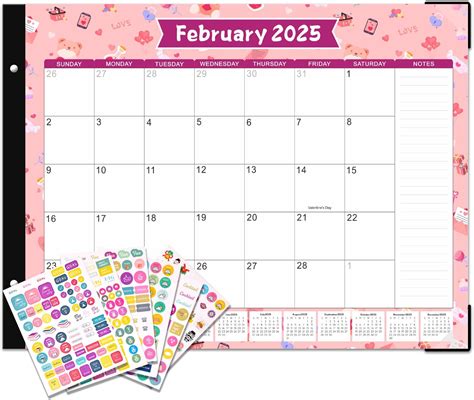 Large Desk Calendar 2025 - KOPEESY 22 x 17 Inch Large Desk Pad Calendar - 18 Month Desk Top ...