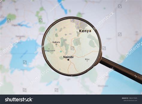 Nairobi Kenya Political Map City Visualization Stock Photo (Edit Now ...