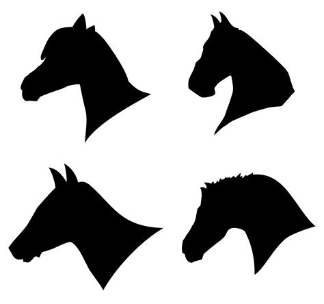 Horse Head Template - 10 Free PDF Printables | Printablee