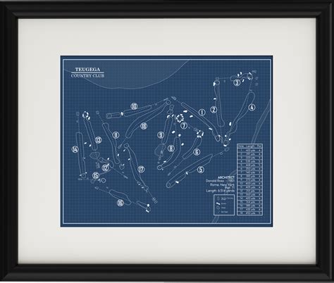 Teugega Country Club Blueprint (Print) – GolfBlueprints