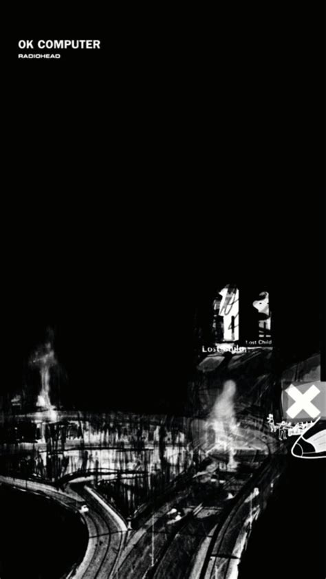 Radiohead - OK COMPUTER album cover wallpaper , black | Ok computer ...