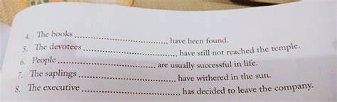 complete the following sentences with restrictive relative clauses ...