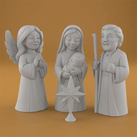 🎄 Alegre belén navideño STL Archivo de impresión 3D・Archivo STL para ...
