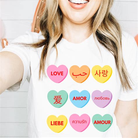 Love in Every Language Valentine's Day Shirt – Teacher Noire