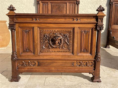 Neogothic Carved Bed at 1stDibs | gothic bed frame, gothic beds, gothic ...