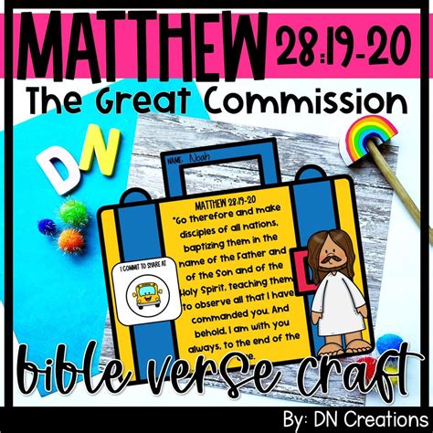 The Great Commission Bible Craft L Great Commission Craft L Go Make ...