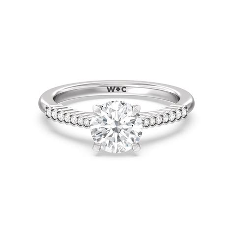 Bezel Set Hidden Accent Diamond Engagement Ring – WithClarity India