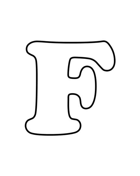 Printable Letter F Template - Social Media Template