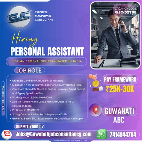 🍁Your efficiency is the cornerstone of our success 🔸Role: PERSONAL ASSISTANT FOR A CEMENT ...