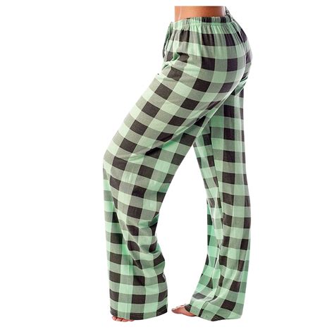 TQWQT Women's Pajama Bottoms 2024 Lounge Plus Size Plaid Pj Pants Plush ...