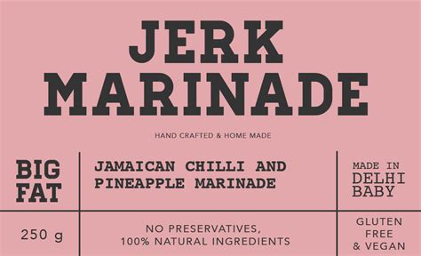 Jerk Marinade (Jamaican) 250g – BIG FAT ESSENTIALS