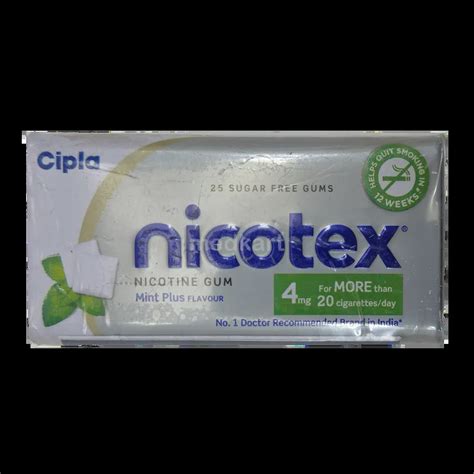NICOTEX 4MG TABLET 25'S Price, Uses, Side Effects & Substitutes | Medkart