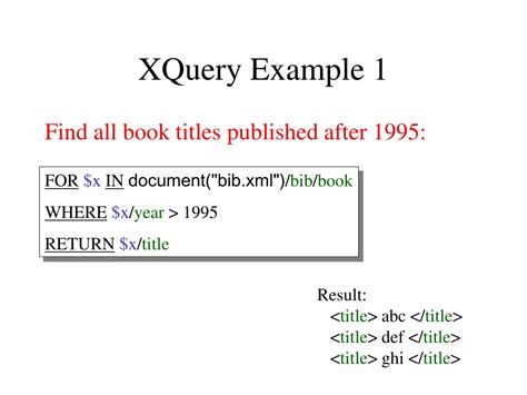 Image result for XQuery Examples