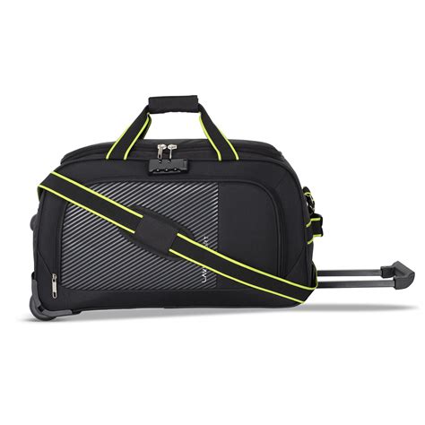 Buy Lavie Sport 55 cms Swift Wheel Duffle Bag With Combi Lock | (Black ...
